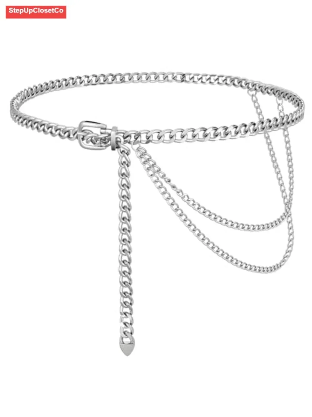 Women's Chain Belt Metal Waist Link Belt Moon Star Sun Boho Hip Hop Waist Chain
